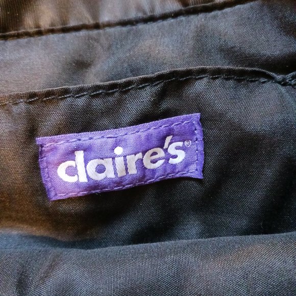 Claires Retro Black and White Tie Dye Backpack - Picture 9 of 10